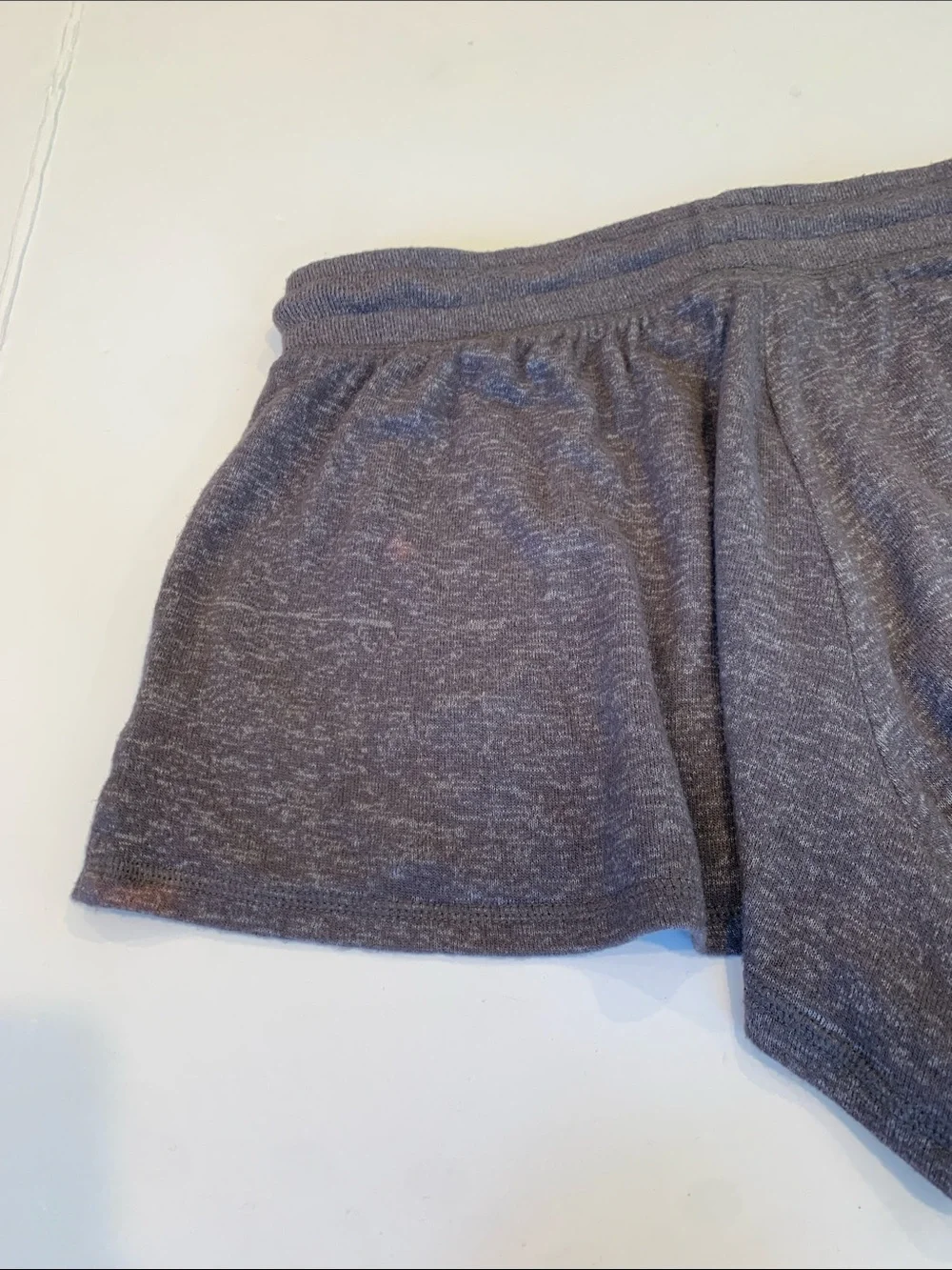 Aeropostale Women’s Medium Dark Taupe Soft Knit Drawstring Lounge Short Shorts